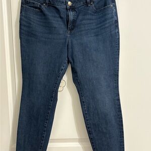 Lane Bryant Dark Blue Skinny Jeans